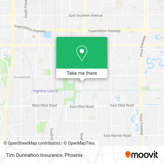 Tim Dunnahoo Insurance map