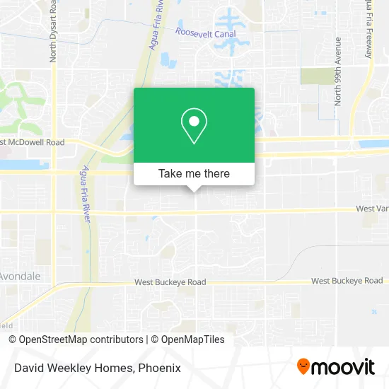 David Weekley Homes map