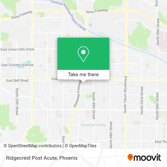 Ridgecrest Post Acute map