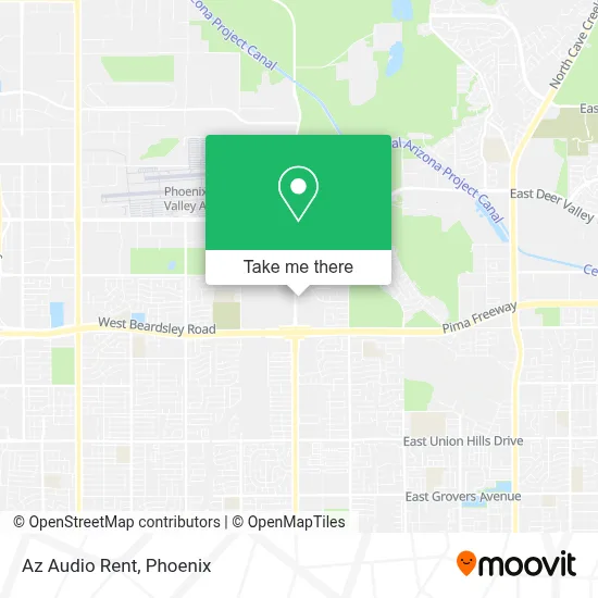 Az Audio Rent map