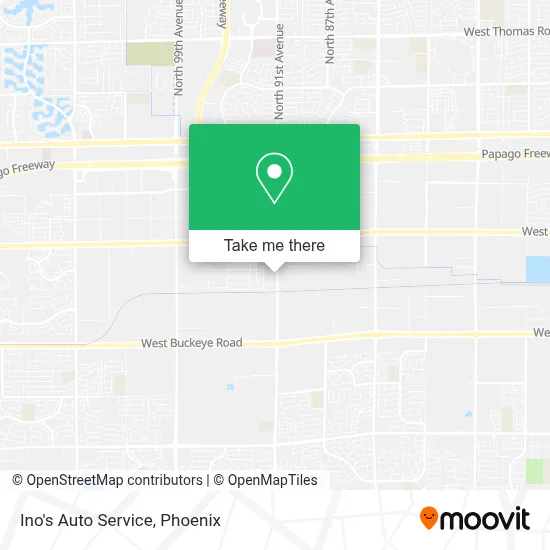 Ino's Auto Service map
