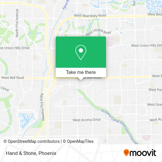 Hand & Stone map