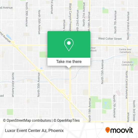 Luxor Event Center Az map