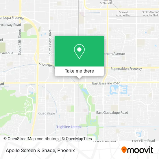Apollo Screen & Shade map