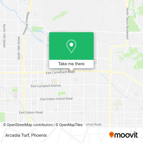 Arcadia Turf map