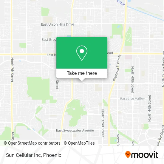 Sun Cellular Inc map