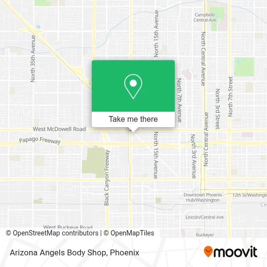 Arizona Angels Body Shop map