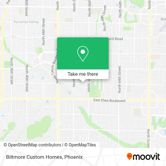 Biltmore Custom Homes map