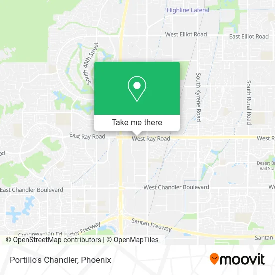 Portillo's Chandler map