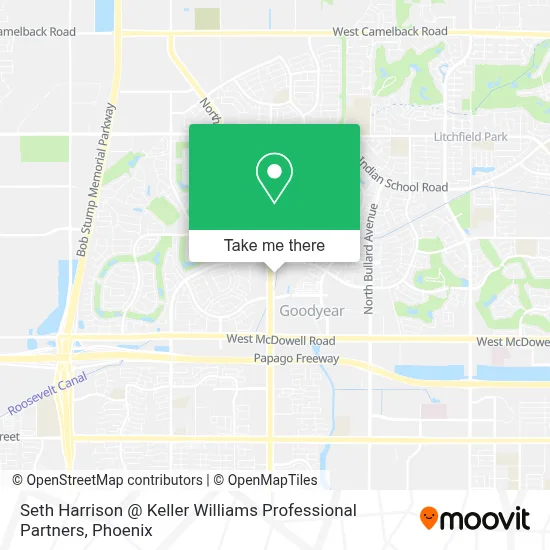 Seth Harrison @ Keller Williams Professional Partners map