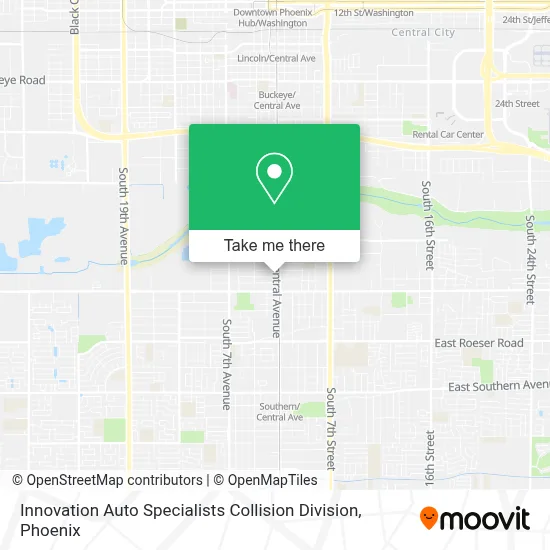 Innovation Auto Specialists Collision Division map