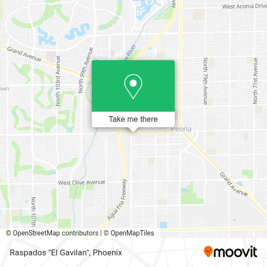 Raspados "El Gavilan" map