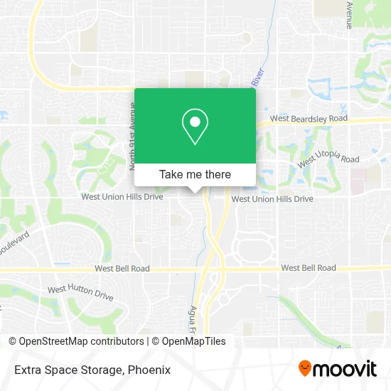 Extra Space Storage map