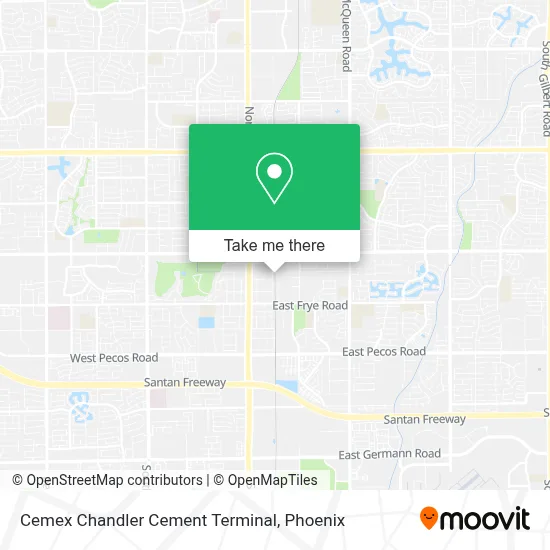 Cemex Chandler Cement Terminal map