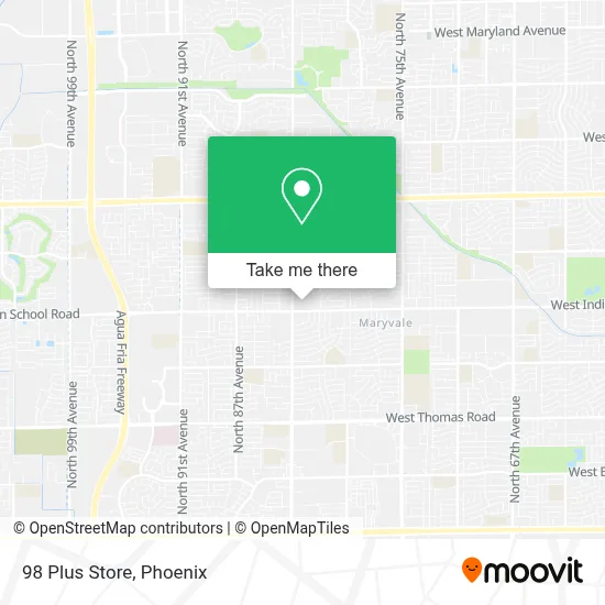 98 Plus Store map
