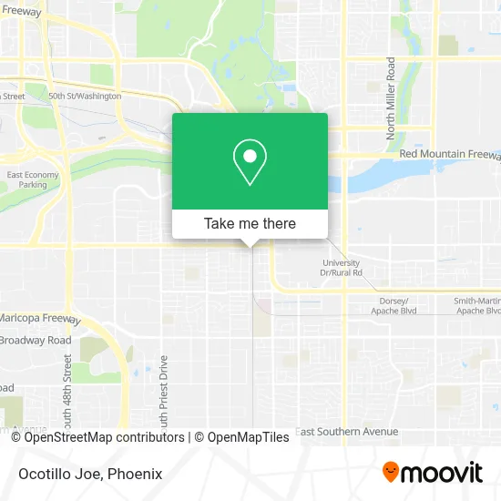 Ocotillo Joe map