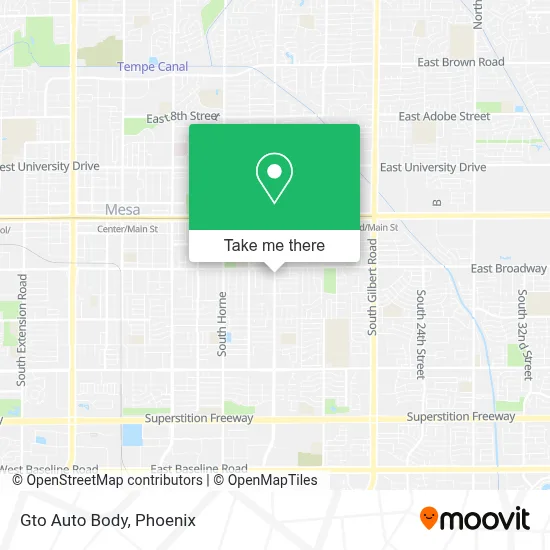 Gto Auto Body map