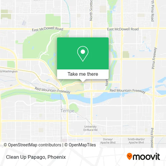 Clean Up Papago map