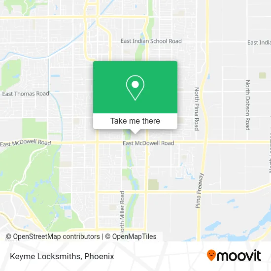 Keyme Locksmiths map