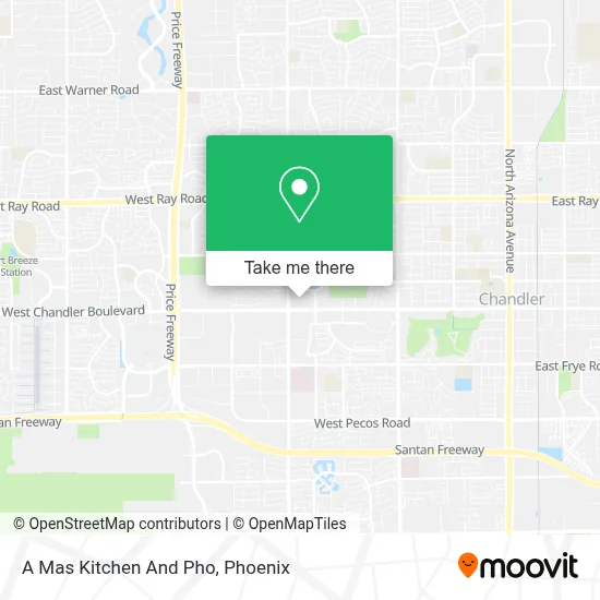 A Mas Kitchen And Pho map
