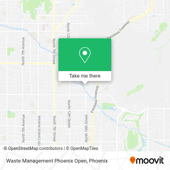 Waste Management Phoenix Open map