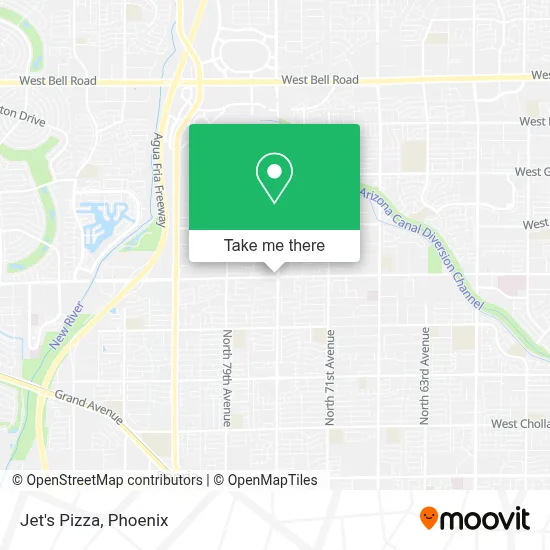 Jet's Pizza map
