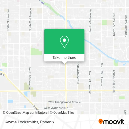 Keyme Locksmiths map