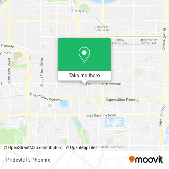 Pridestaff map