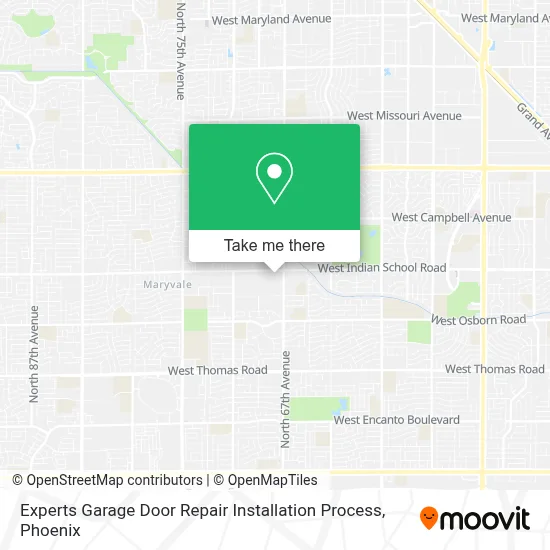 Experts Garage Door Repair Installation Process map