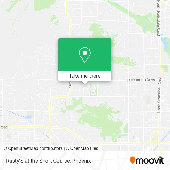 Rusty’S at the Short Course map