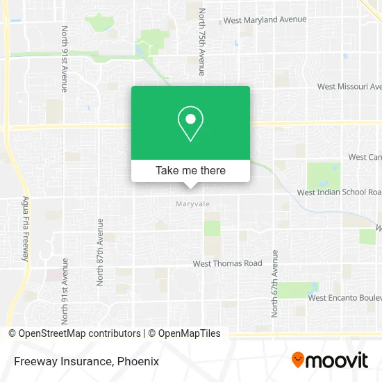 Freeway Insurance map
