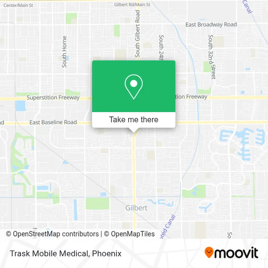 Trask Mobile Medical map