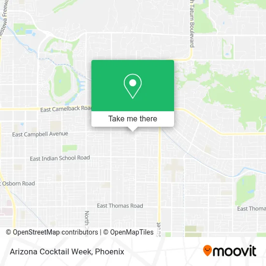 Arizona Cocktail Week map