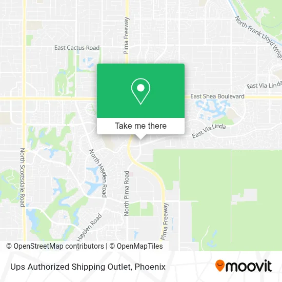 Ups Authorized Shipping Outlet map