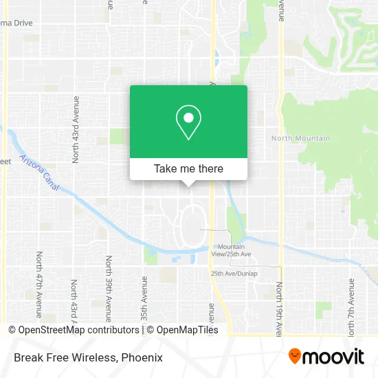 Break Free Wireless map