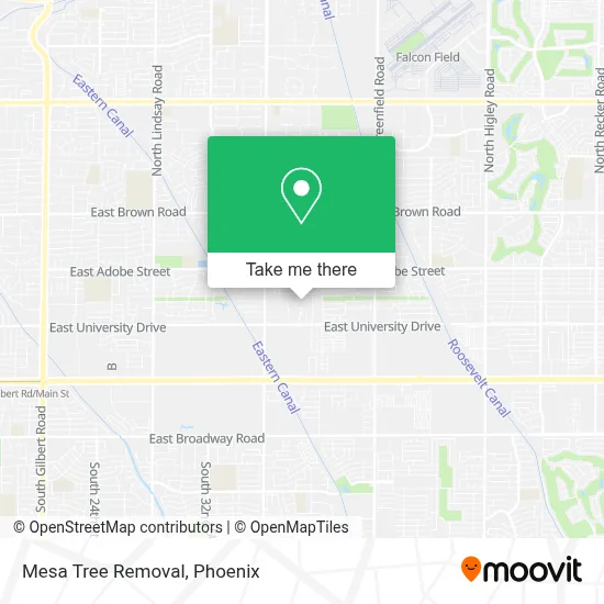 Mesa Tree Removal map