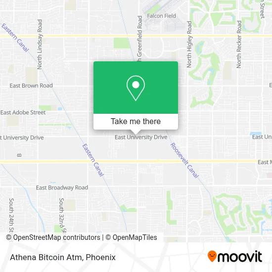 Athena Bitcoin Atm map