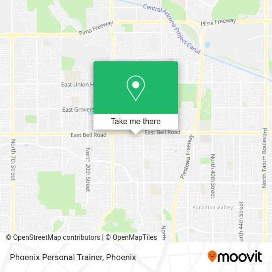 Phoenix Personal Trainer map