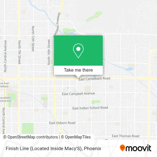 Finish Line (Located Inside Macy'S) map