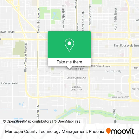 Maricopa County Technology Management map