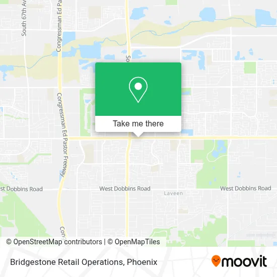 Bridgestone Retail Operations map