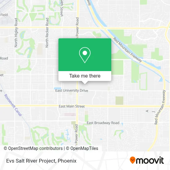 Evs Salt River Project map