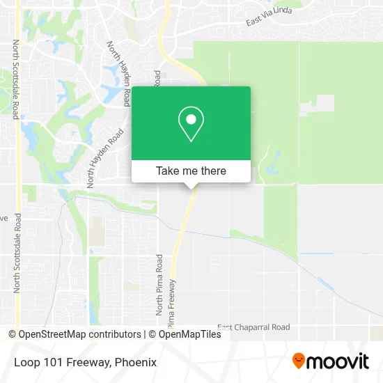 Loop 101 Freeway map