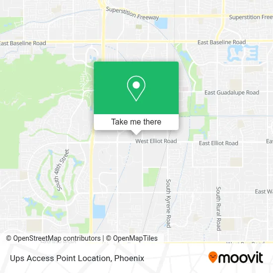 Ups Access Point Location map