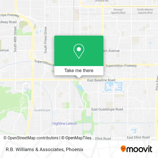 R.B. Williams & Associates map
