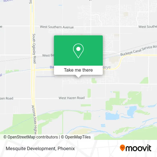 Mesquite Development map