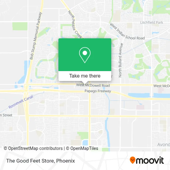 The Good Feet Store map