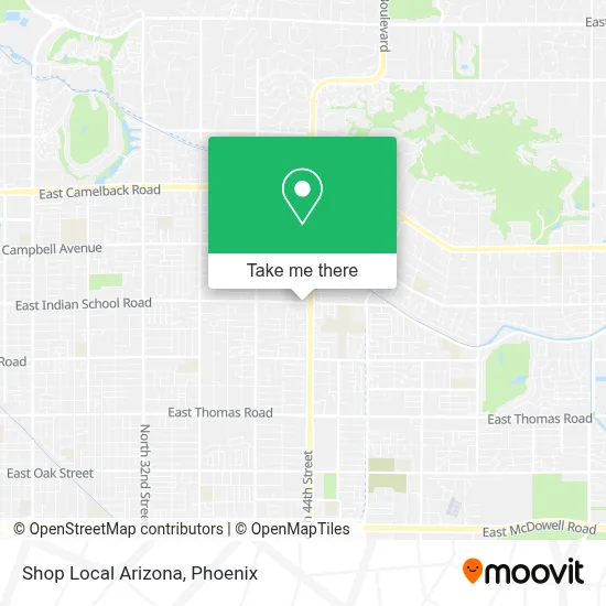 Shop Local Arizona map