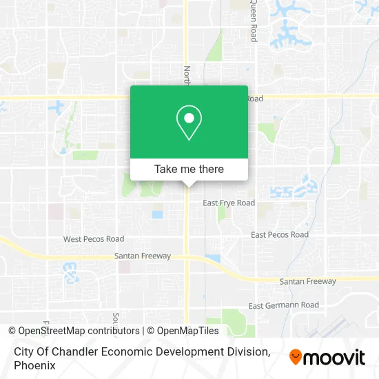 City Of Chandler Economic Development Division map