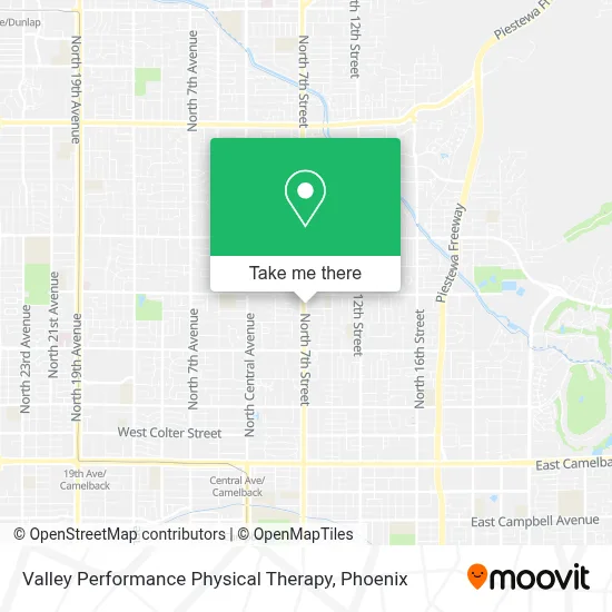 Valley Performance Physical Therapy map